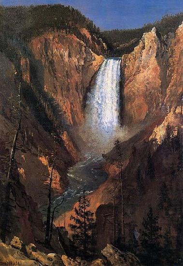 Yellowstone Falls, Albert Bierstadt